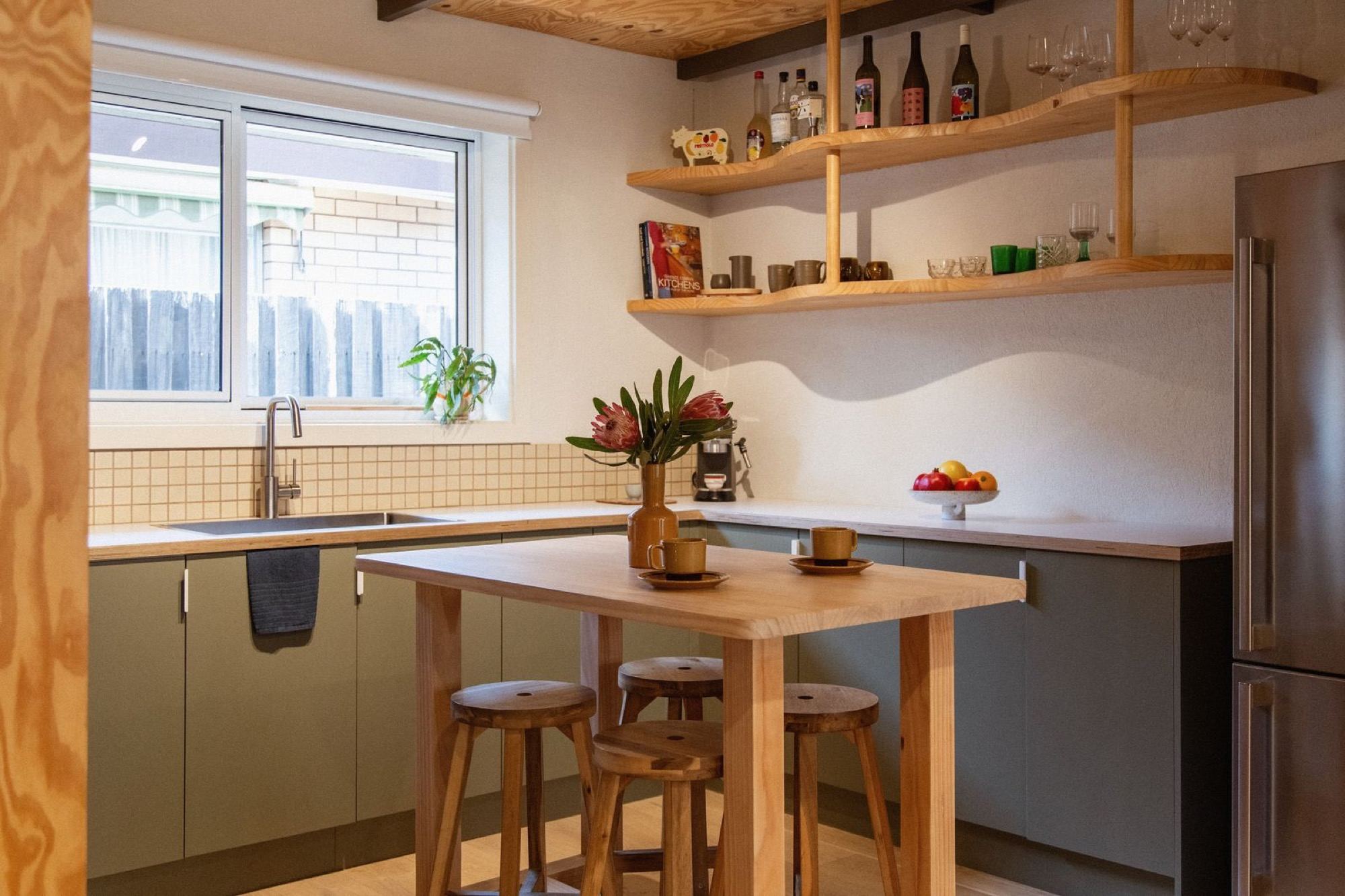 Kitchen shelving detail